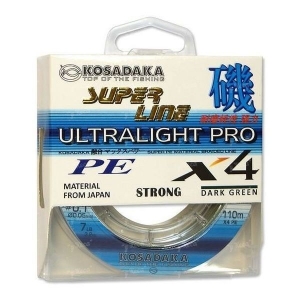 Шнур Kosadaka Ultra Pro X4 0.10mm 110m col.Dark Green